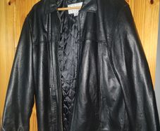 Man Leather Jaket - Black M