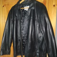 Man Leather Jaket - Black M