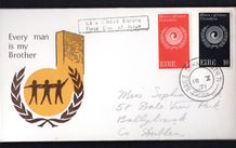 1971 Ireland Year for Action to combat Racism and Racial Discrimination Commemorative Stamps Illustrated First Day Cover (FDC)
