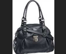 2in1 Lovely Black Faux Leather Shoulder/Handbag
