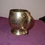 Brass Mug with foilage engraved design Image 4