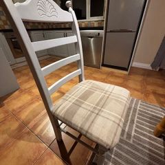 Light Coloured Wooden Kitchen Chairs
