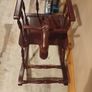 vintage hand-carved mahogany safety-chair rocking horse Image 2