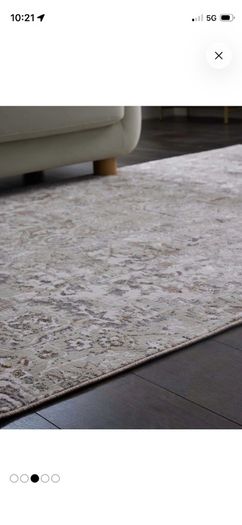 Light Grey Oriental Design Rug by NEXT