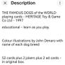 Playing Card's Dog's of the World 1997 NEW Image 8