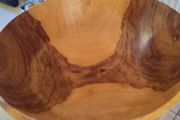 LARGE Unique handmade | turned wooden bow 36 X 14 CM.