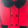 Red fur lined coat Image 2