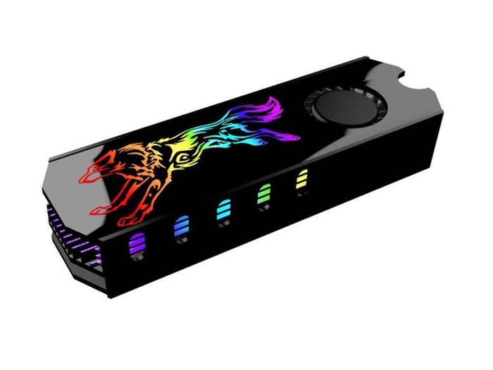 m.2 NVME A-RGB heatsink with fan / Brand New Boxed