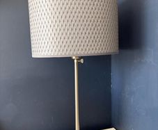 2 x Grey Table Lamps