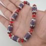 Antique Venetian Style Trade & Venetian whiteHeart Glass Beads Necklace Image 3
