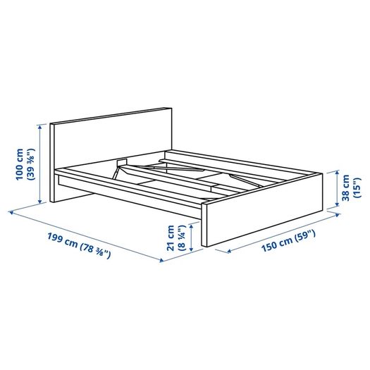 Ikea Malm double bed