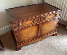 Mahogany Wooden TV Unit / Low Media Cabinet