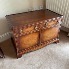 Mahogany Wooden TV Unit / Low Media Cabinet