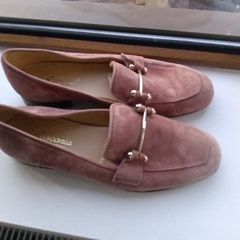 ladies carl scarpa mink suede shoes