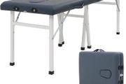 Harmon Portable Folding Massage Table - 61cm Wide, Lightweight &amp; Durable - Ideal for Travel, Home &amp; Professional Use - Royal Blue