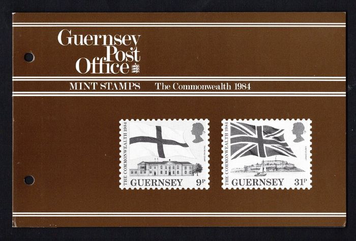 1984 Guernsey Links with Commonwealth Commemorative Stamps Presentation Pack