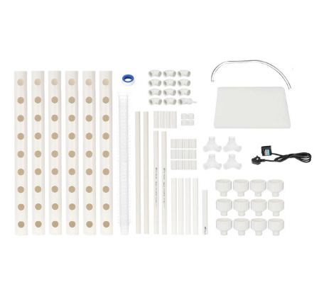 54 Holes Hydroponic Piping Site Grow Kit Deep Water Culture Planting Box Gardening System Nursery Pot Hydroponic Rack 220V