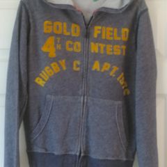 Benetton boys hoodie grey blue 11 years