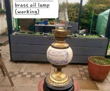 Antique oil lamp