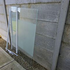 GoodHome Calera 2-Panel Frosted Glass Bath Screen (W 1040mm x H 1400mm)