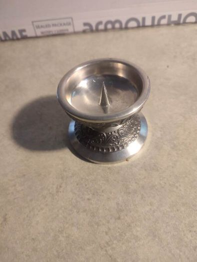 Vintage Mullingar, Ireland Pewter Candle Holder