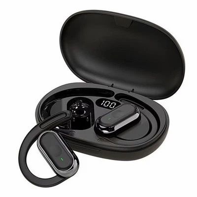 Open Ear Wireless Earbuds Bluetooth 5.3 Sport Headphones LED Display Ear Hook