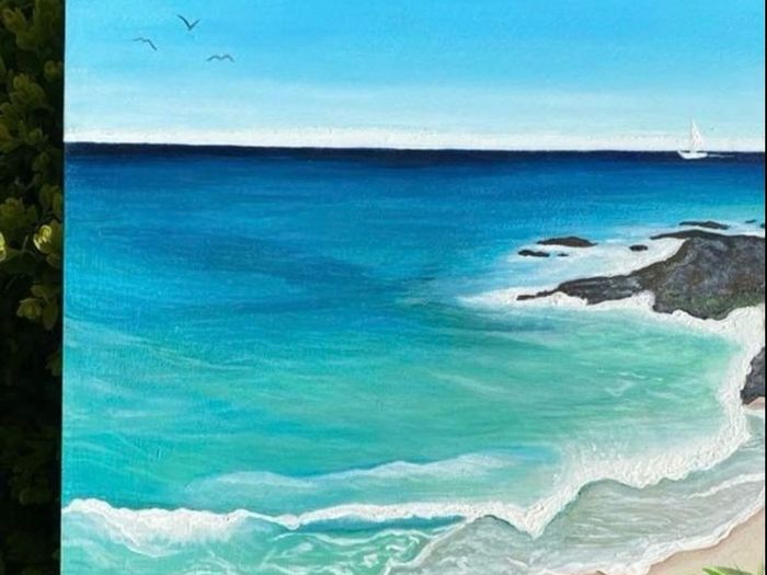 Handpainted Seascape