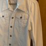 TOMMY HILFIGER Womens Crop Denim Jacket UK L White Cotton Image 3