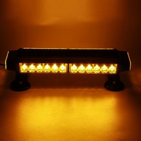 15'' 30LED 12V 30W 7 Modes LED Light Bar Roof Strobe Emergency Beacon Warning Flash Lamp Amber Car Van Trailer Camper Boat Truck