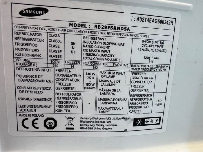 Samsung Fridge Freezer