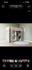 Jupiter High Sleeper Bunk Bed (Mattress not included)