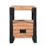 Nightstands 2 pcs Solid Acacia Wood Steel 40x30x54 cm Image 7