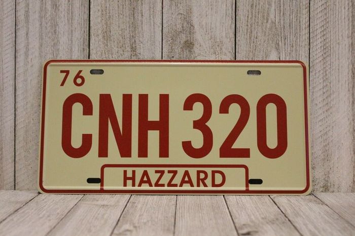 Dukes of Hazzard General Lee Dodge Charger CNH 320 Replica Movie License Plate