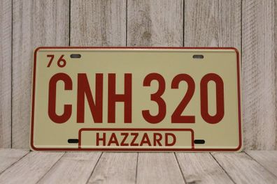 Dukes of Hazzard General Lee Dodge Charger CNH 320 Replica Movie License Plate
