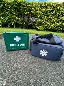 First aid bag and box