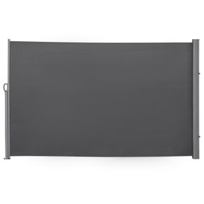 Retractable Sun Side Awning Screen Fence - Patio Garden Wall Balcony Screening Panel Outdoor Blind Privacy Divider (3x1.8M, Grey
