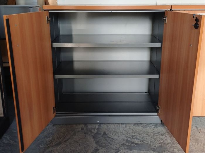 Wooden Top Steel Framed Cabinet