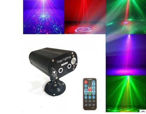 Mini R&G 24 Patterns Laser Projector light DJ light