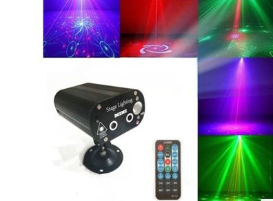 Mini R&G 24 Patterns Laser Projector light DJ light