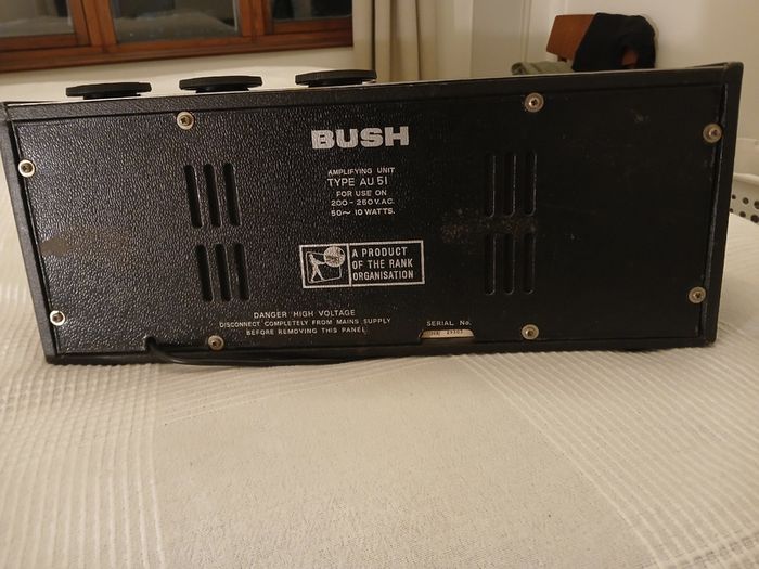 Bush AU-51 transistor Amplifier 1960s hifi UK