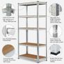 Heavy Duty 3 x Boltless Shelving Unit Racking 175kgs (875kgs) Image 2