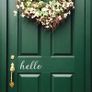 Hello Decal, Hello Sticker, Hello Front Door Decal, Hello, Hello Window Sticker, Window Decal, Car Decal, Car Sticker, Lettering, Outdoor Decal, Hello Greetings Door Decal, Porch Decal Image 4