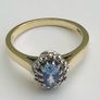 Vintage Tanzanite & Diamond Cluster Ring Image 4