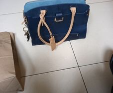 Manatary Large  Navy Handbag.   New - No Tag.