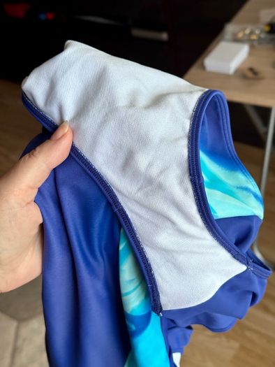 F&F Girls Blue Swimsuit Age 14-15 Years - Very Good Condition
