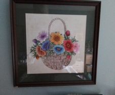Framed Embroidered Picture