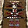 Vintage hand woven wool hanging tapestry from Ecuador Image 3