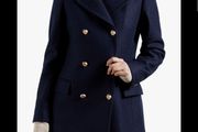 Ted Baker - 100% Wool Pea Coat - Navy - UK 8 - BNWT RRP 310