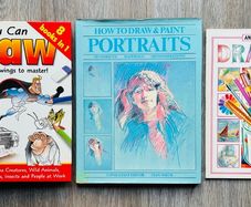 Bundle of 3 Art & Drawing Books (You Can Draw, Portraits, Usborne Guide)