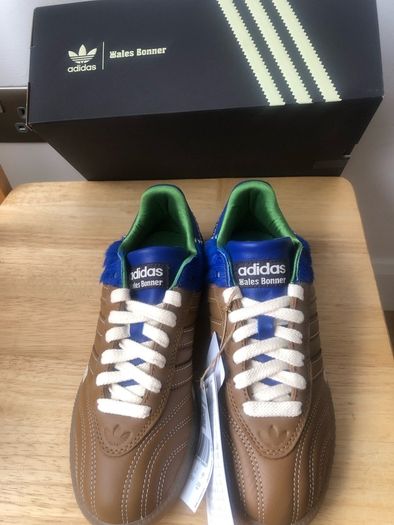 Adidas x Wales Bonner Samba Fox Brown Royal Blue UK 5 EU 38 Boxed